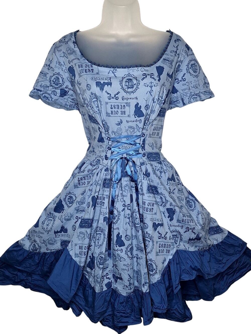 Disney Torrid Beauty and The Beast Dirndl Dress 16 Our Guest Belle Lolita Corset